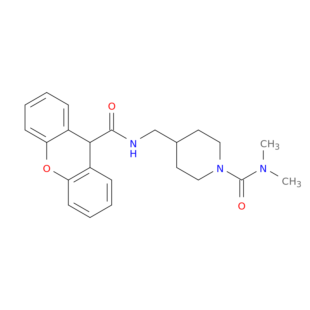 N,N-dimethyl-4-{[(9H-xanthen-9-yl)formamido]methyl}piperidine-1-carboxamide