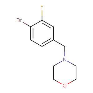 Morpholine, 4-[(4-bromo-3-fluorophenyl)methyl]-