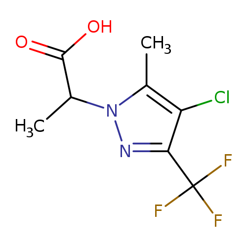 2-[4-Chloro-5-methyl-3-(trifluoromethyl)-1h-pyrazol-1-yl]propanoic acid