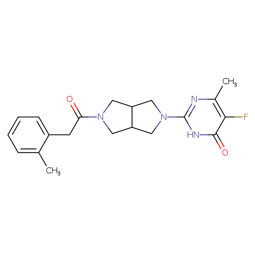 5-fluoro-6-methyl-2-{5-[2-(2-methylphenyl)acetyl]-octahydropyrrolo[3,4-c]pyrrol-2-yl}-3,4-dihydropyrimidin-4-one