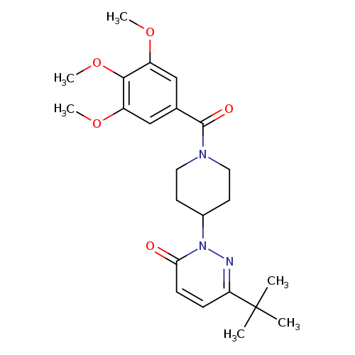 6-tert-butyl-2-[1-(3,4,5-trimethoxybenzoyl)piperidin-4-yl]-2,3-dihydropyridazin-3-one