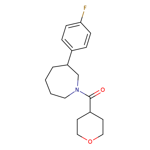 3-(4-fluorophenyl)-1-(oxane-4-carbonyl)azepane