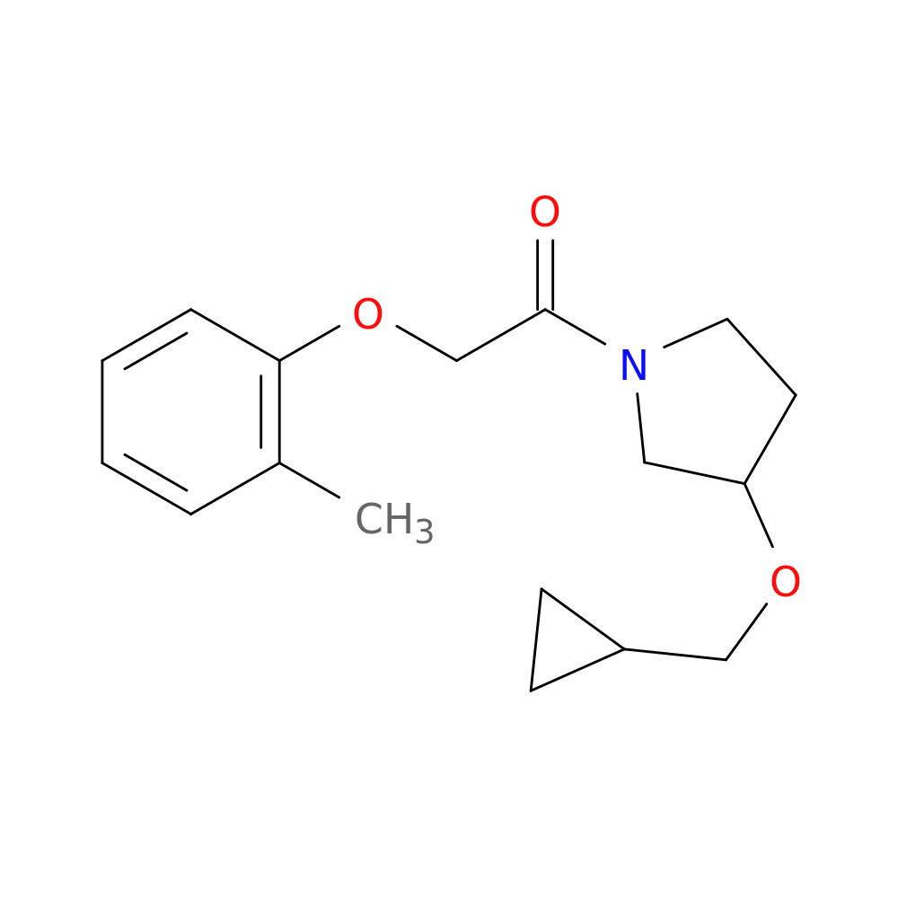 1-[3-(cyclopropylmethoxy)pyrrolidin-1-yl]-2-(2-methylphenoxy)ethan-1-one