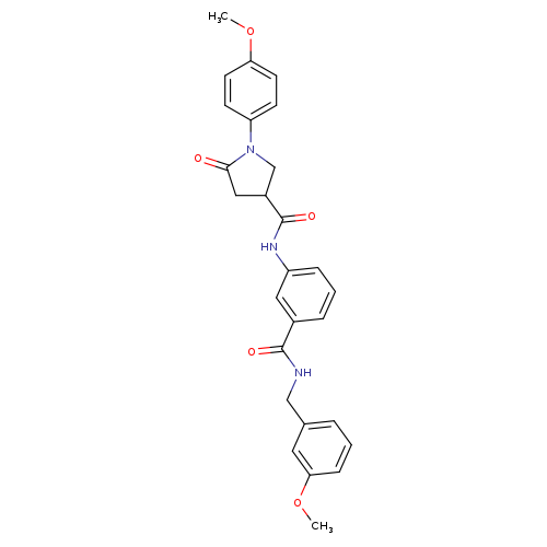 1-(4-methoxyphenyl)-N-(3-{[(3-methoxyphenyl)methyl]carbamoyl}phenyl)-5-oxopyrrolidine-3-carboxamide