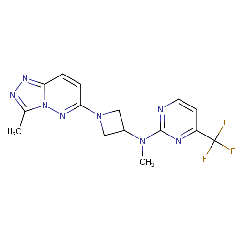 N-methyl-N-(1-{3-methyl-[1,2,4]triazolo[4,3-b]pyridazin-6-yl}azetidin-3-yl)-4-(trifluoromethyl)pyrimidin-2-amine