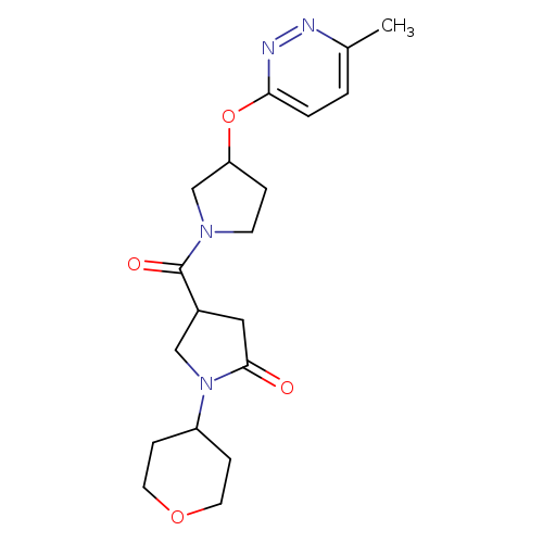 4-{3-[(6-methylpyridazin-3-yl)oxy]pyrrolidine-1-carbonyl}-1-(oxan-4-yl)pyrrolidin-2-one
