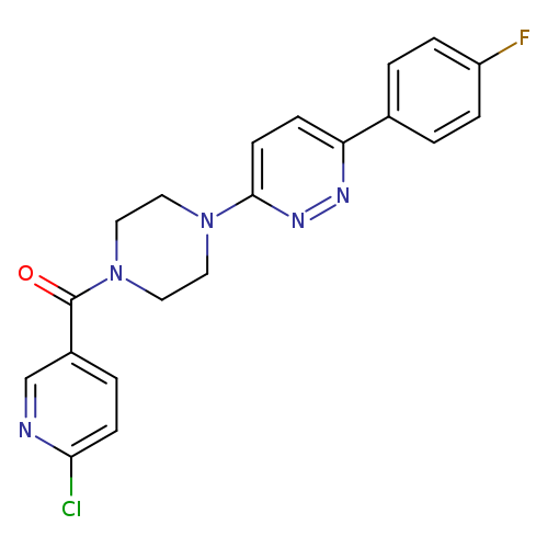3-[4-(6-chloropyridine-3-carbonyl)piperazin-1-yl]-6-(4-fluorophenyl)pyridazine