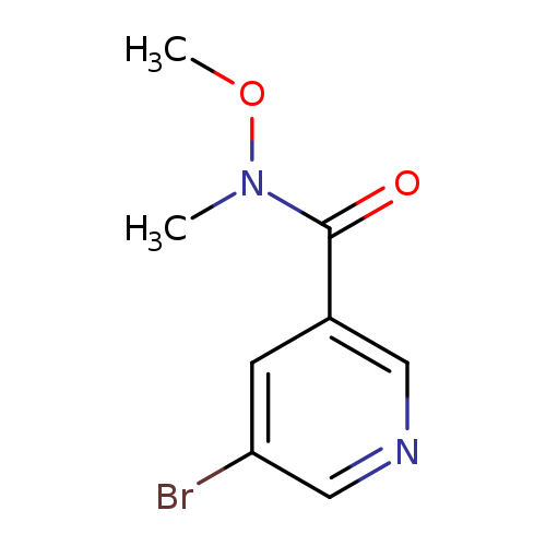 3-Pyridinecarboxamide, 5-bromo-N-methoxy-N-methyl-