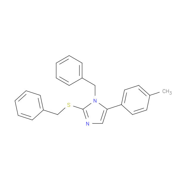 1-benzyl-2-(benzylsulfanyl)-5-(4-methylphenyl)-1H-imidazole
