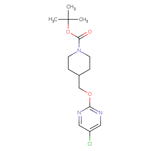 1-Piperidinecarboxylic acid, 4-[[(5-chloro-2-pyrimidinyl)oxy]methyl]-, 1,1-dimethylethyl ester