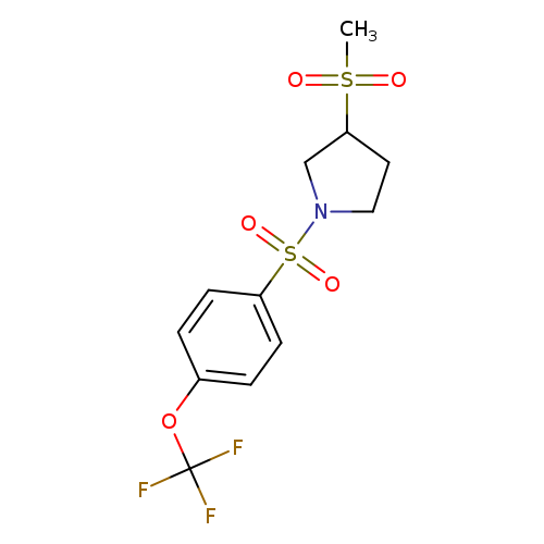 3-methanesulfonyl-1-[4-(trifluoromethoxy)benzenesulfonyl]pyrrolidine