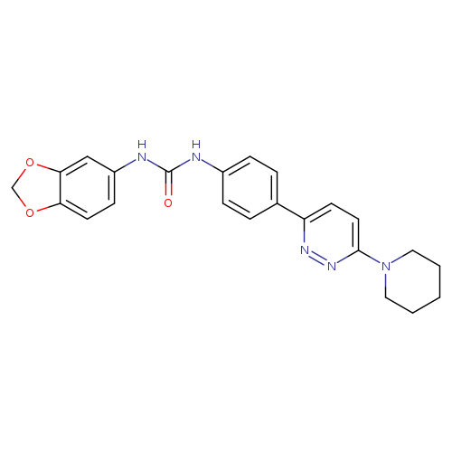3-(2H-1,3-benzodioxol-5-yl)-1-{4-[6-(piperidin-1-yl)pyridazin-3-yl]phenyl}urea