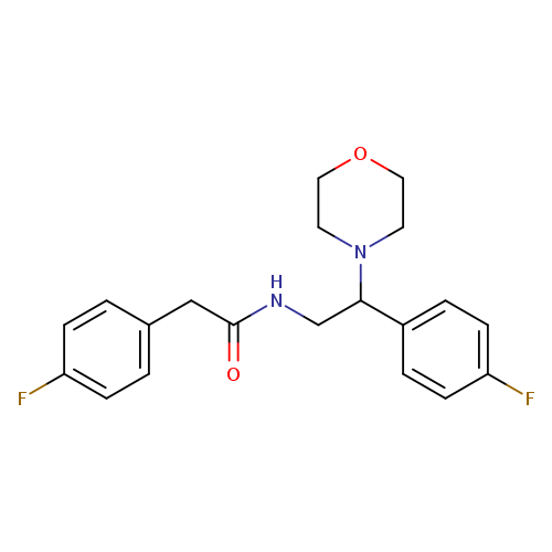 2-(4-fluorophenyl)-N-[2-(4-fluorophenyl)-2-(morpholin-4-yl)ethyl]acetamide