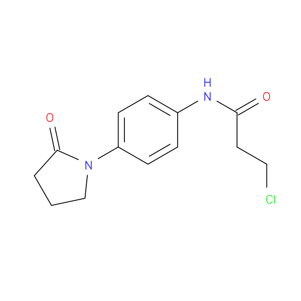 3-chloro-N-[4-(2-oxopyrrolidin-1-yl)phenyl]propanamide
