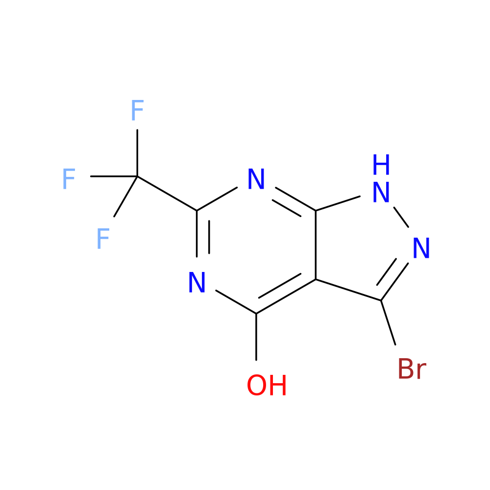 3-bromo-6-(trifluoromethyl)-1H-pyrazolo[3,4-d]pyrimidin-4-ol