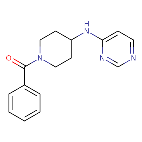 N-(1-benzoylpiperidin-4-yl)pyrimidin-4-amine