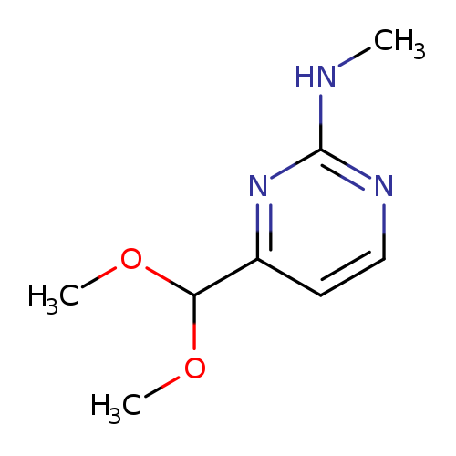 2-(Methylamino)pyrimidine-4-carboxaldehyde dimethyl acetal