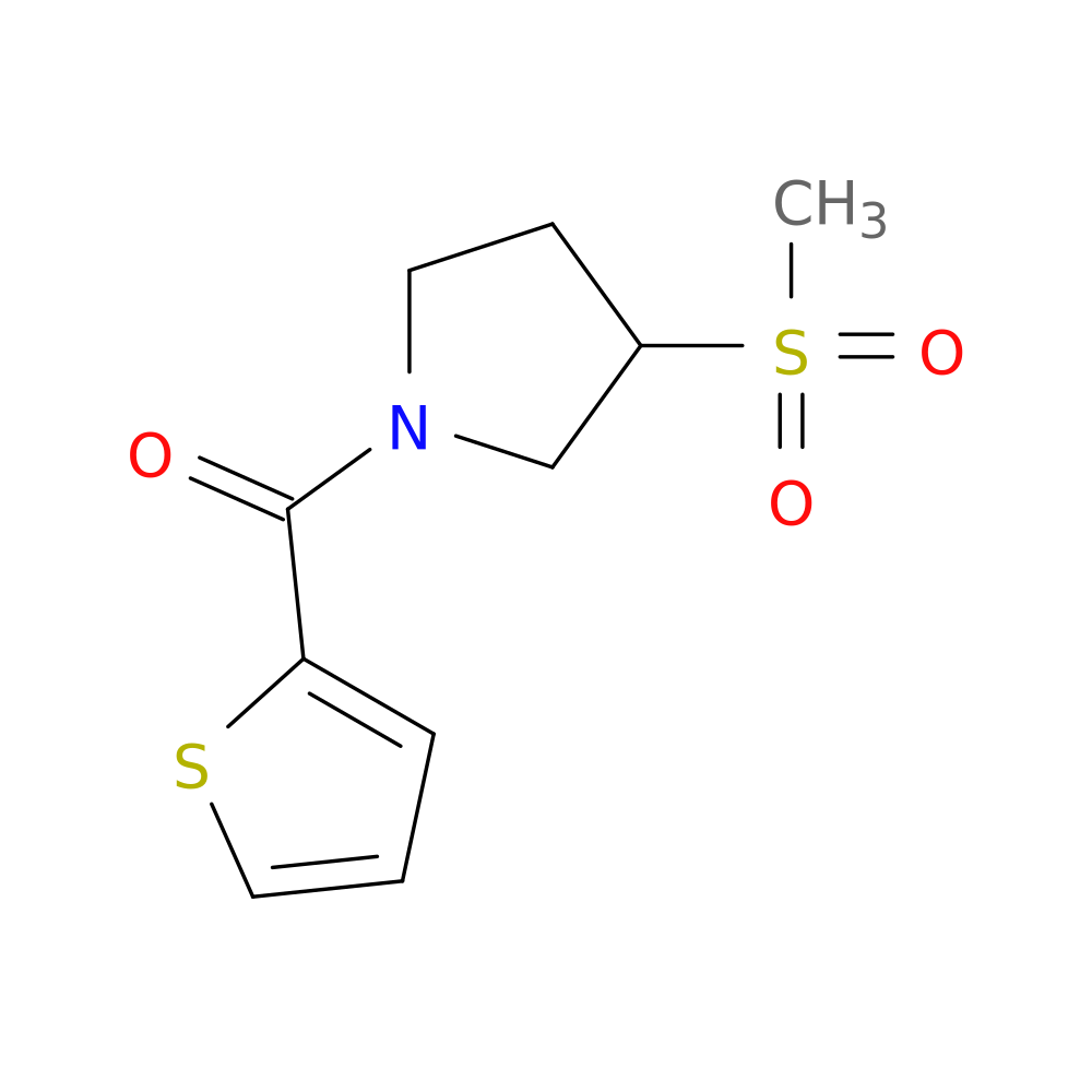 3-methanesulfonyl-1-(thiophene-2-carbonyl)pyrrolidine