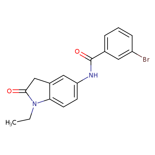 3-bromo-N-(1-ethyl-2-oxo-2,3-dihydro-1H-indol-5-yl)benzamide