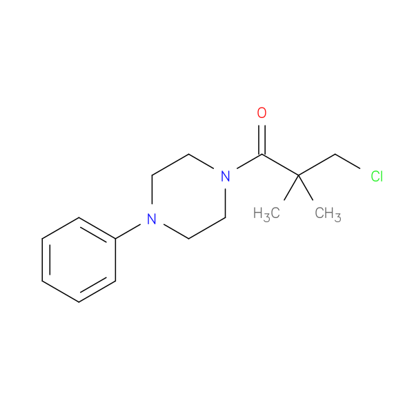 3-chloro-2,2-dimethyl-1-(4-phenylpiperazin-1-yl)propan-1-one