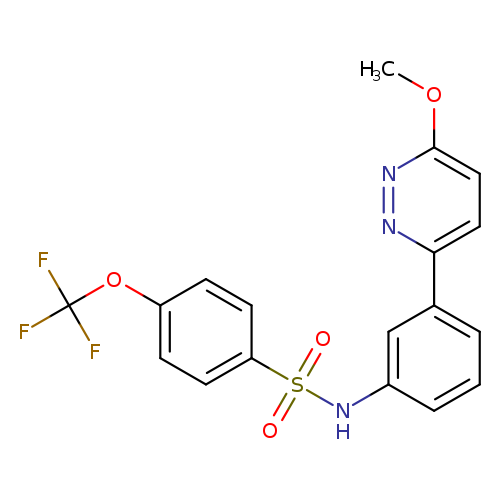 N-[3-(6-methoxypyridazin-3-yl)phenyl]-4-(trifluoromethoxy)benzene-1-sulfonamide