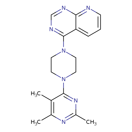 2,4,5-trimethyl-6-(4-{pyrido[2,3-d]pyrimidin-4-yl}piperazin-1-yl)pyrimidine