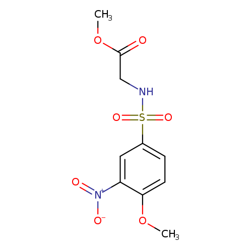 methyl 2-(4-methoxy-3-nitrobenzenesulfonamido)acetate