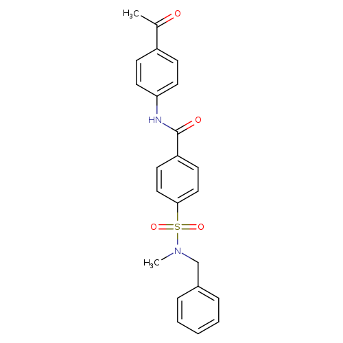N-(4-acetylphenyl)-4-[benzyl(methyl)sulfamoyl]benzamide