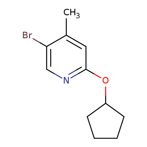 5-Bromo-2-(cyclopentyloxy)-4-methylpyridine