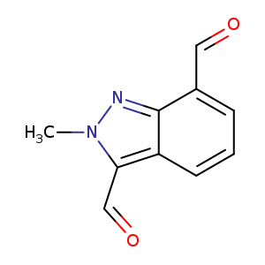 2H-Indazole-3,7-dicarboxaldehyde, 2-methyl-