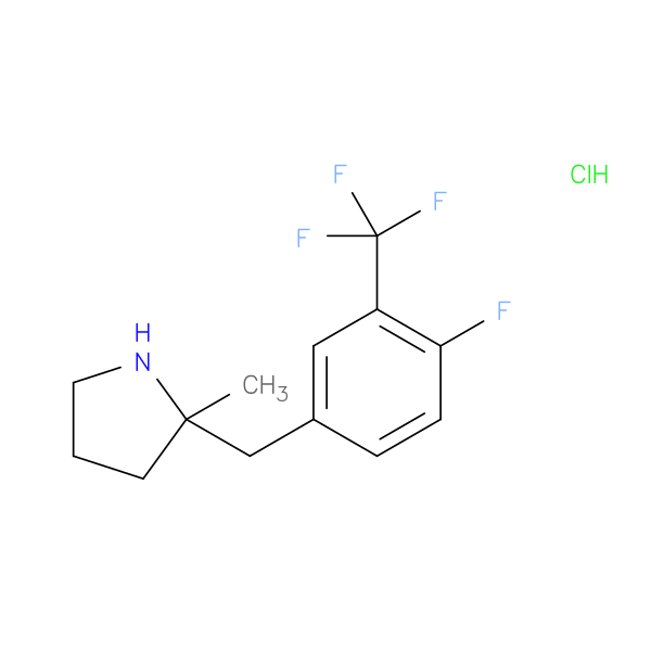 2-{[4-fluoro-3-(trifluoromethyl)phenyl]methyl}-2-methylpyrrolidine hydrochloride