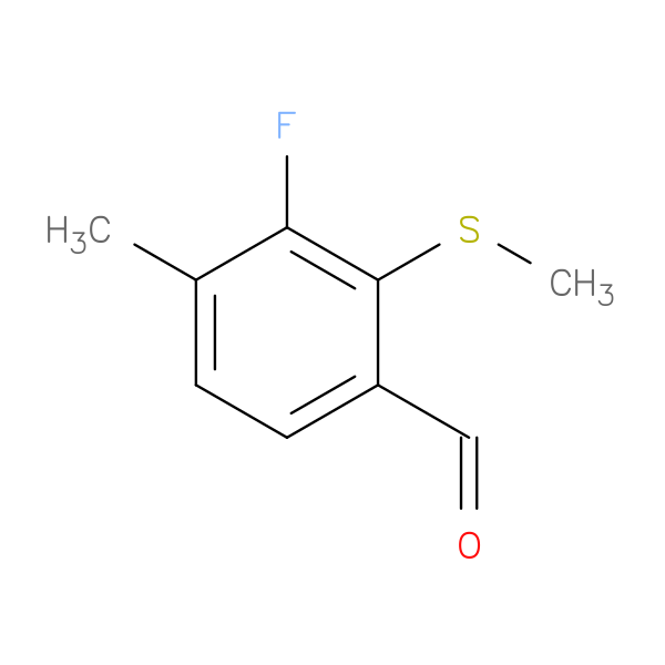 3-Fluoro-4-methyl-2-(methylthio)benzaldehyde