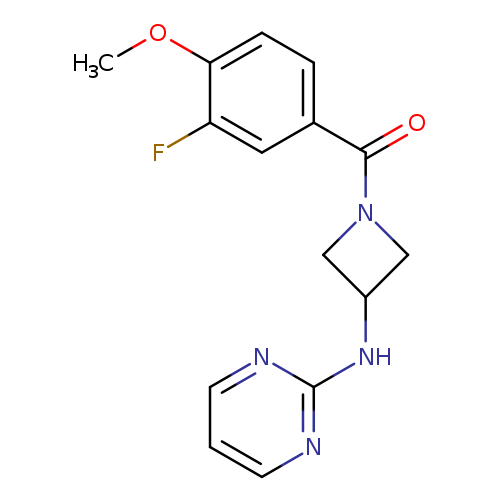 N-[1-(3-fluoro-4-methoxybenzoyl)azetidin-3-yl]pyrimidin-2-amine