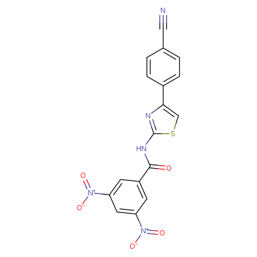 N-[4-(4-cyanophenyl)-1,3-thiazol-2-yl]-3,5-dinitrobenzamide