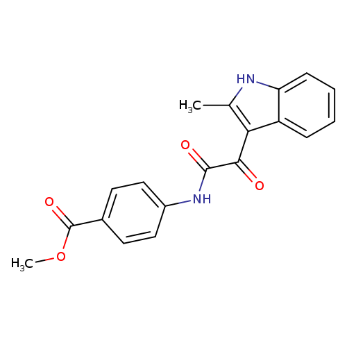 methyl 4-[2-(2-methyl-1H-indol-3-yl)-2-oxoacetamido]benzoate