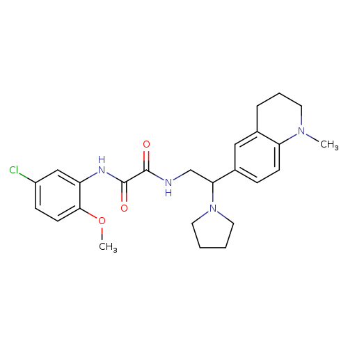 N'-(5-chloro-2-methoxyphenyl)-N-[2-(1-methyl-1,2,3,4-tetrahydroquinolin-6-yl)-2-(pyrrolidin-1-yl)ethyl]ethanediamide