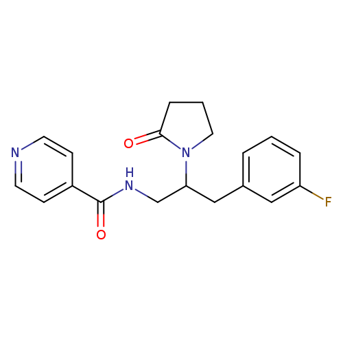 N-[3-(3-fluorophenyl)-2-(2-oxopyrrolidin-1-yl)propyl]pyridine-4-carboxamide