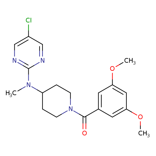 5-chloro-N-[1-(3,5-dimethoxybenzoyl)piperidin-4-yl]-N-methylpyrimidin-2-amine