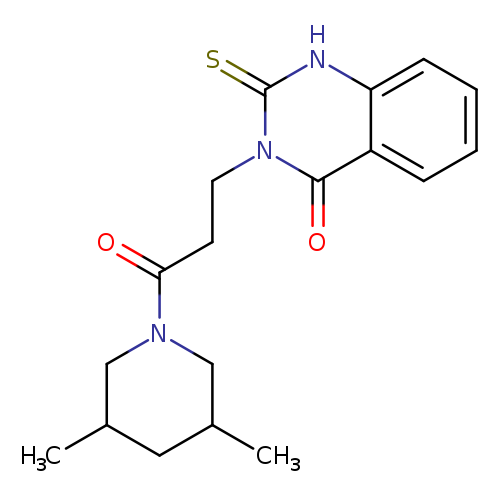 3-[3-(3,5-dimethylpiperidin-1-yl)-3-oxopropyl]-2-sulfanylidene-1,2,3,4-tetrahydroquinazolin-4-one