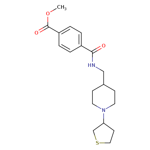 methyl 4-({[1-(thiolan-3-yl)piperidin-4-yl]methyl}carbamoyl)benzoate