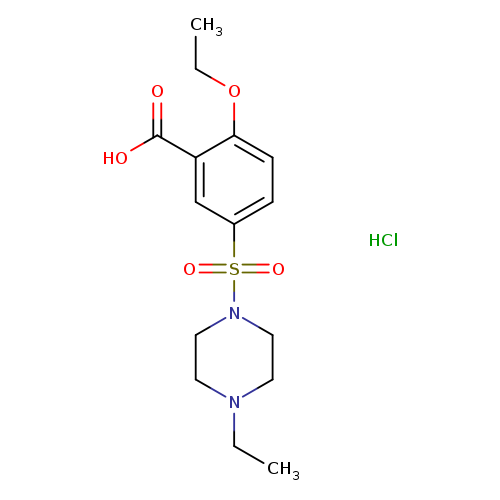 2-Ethoxy-5-((4-ethylpiperazin-1-yl)sulfonyl)benzoic acid hydrochloride
