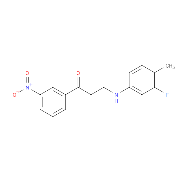 3-[(3-fluoro-4-methylphenyl)amino]-1-(3-nitrophenyl)propan-1-one