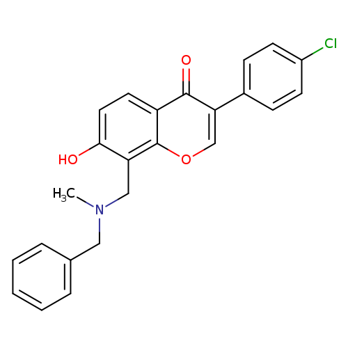 8-{[benzyl(methyl)amino]methyl}-3-(4-chlorophenyl)-7-hydroxy-4H-chromen-4-one