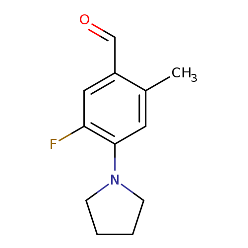 5-Fluoro-2-methyl-4-(1-pyrrolidinyl)benzaldehyde