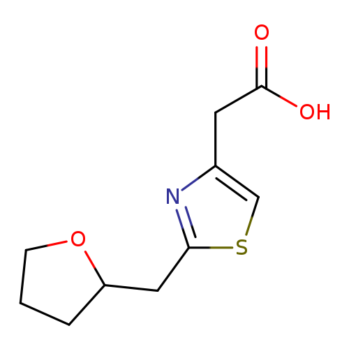 2-{2-[(oxolan-2-yl)methyl]-1,3-thiazol-4-yl}acetic acid