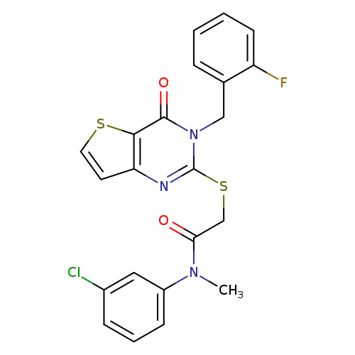 N-(3-chlorophenyl)-2-({3-[(2-fluorophenyl)methyl]-4-oxo-3H,4H-thieno[3,2-d]pyrimidin-2-yl}sulfanyl)-N-methylacetamide