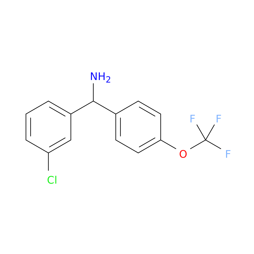 (3-chlorophenyl)[4-(trifluoromethoxy)phenyl]methanamine