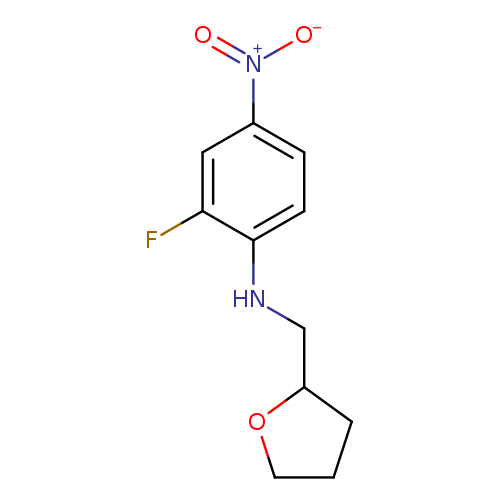 2-fluoro-4-nitro-N-[(oxolan-2-yl)methyl]aniline