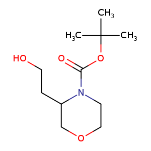 4-Morpholinecarboxylic acid, 3-(2-hydroxyethyl)-, 1,1-dimethylethyl ester