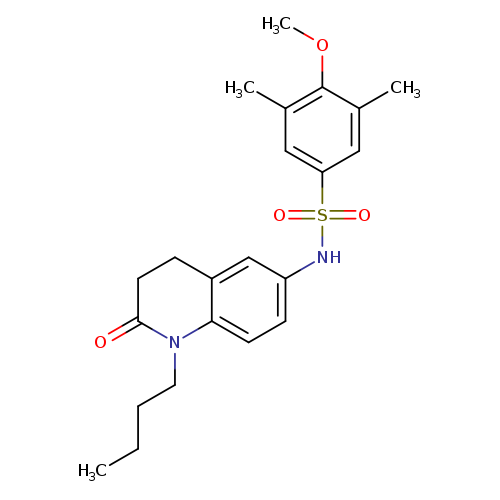 N-(1-butyl-2-oxo-1,2,3,4-tetrahydroquinolin-6-yl)-4-methoxy-3,5-dimethylbenzene-1-sulfonamide